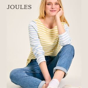 NWOT Joules Harbour Boatneck Breton Top